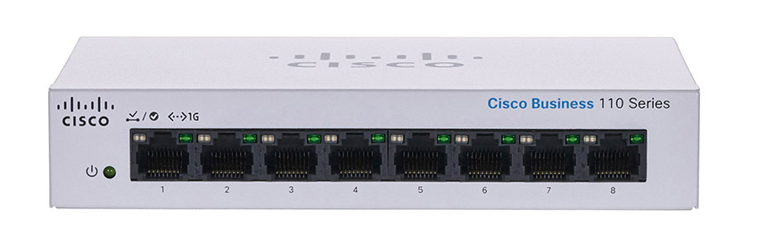You Recently Viewed Cisco CBS110-8T-D-UK 8-Port GE Unmanaged Desktop Switch Image